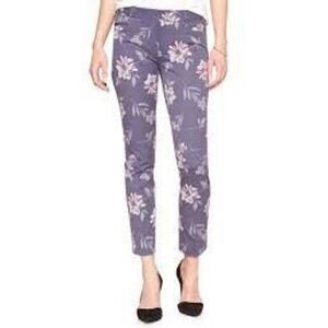 Banana Republic Sloan Floral Slim Ankle Pant SZ 2